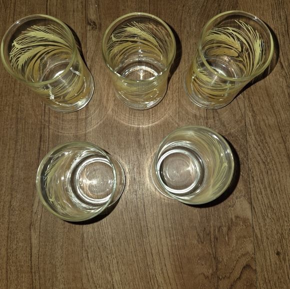 Libbey Golden Harvest Wheat Juice Glasses Set Of 5 - Picture 3 of 6